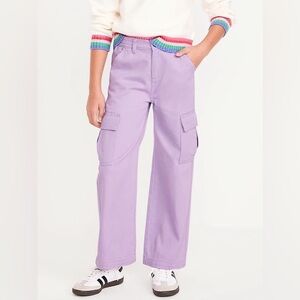 Girls Purple Cargo Pants